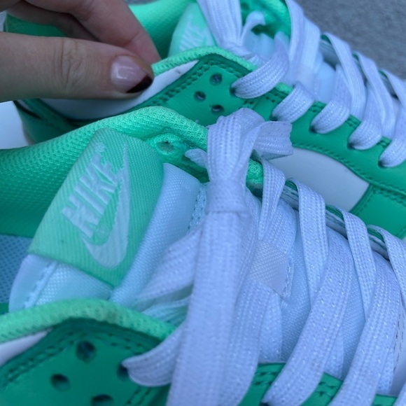 Nike Dunk Low In Green Glow/White Size US 5 EUR 37.5 - Picture 13 of 13